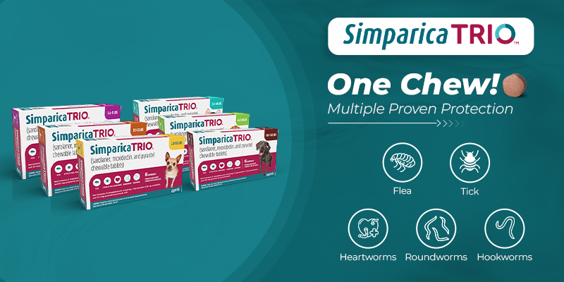 Simparica Trio Chewable Tablets for Dogs